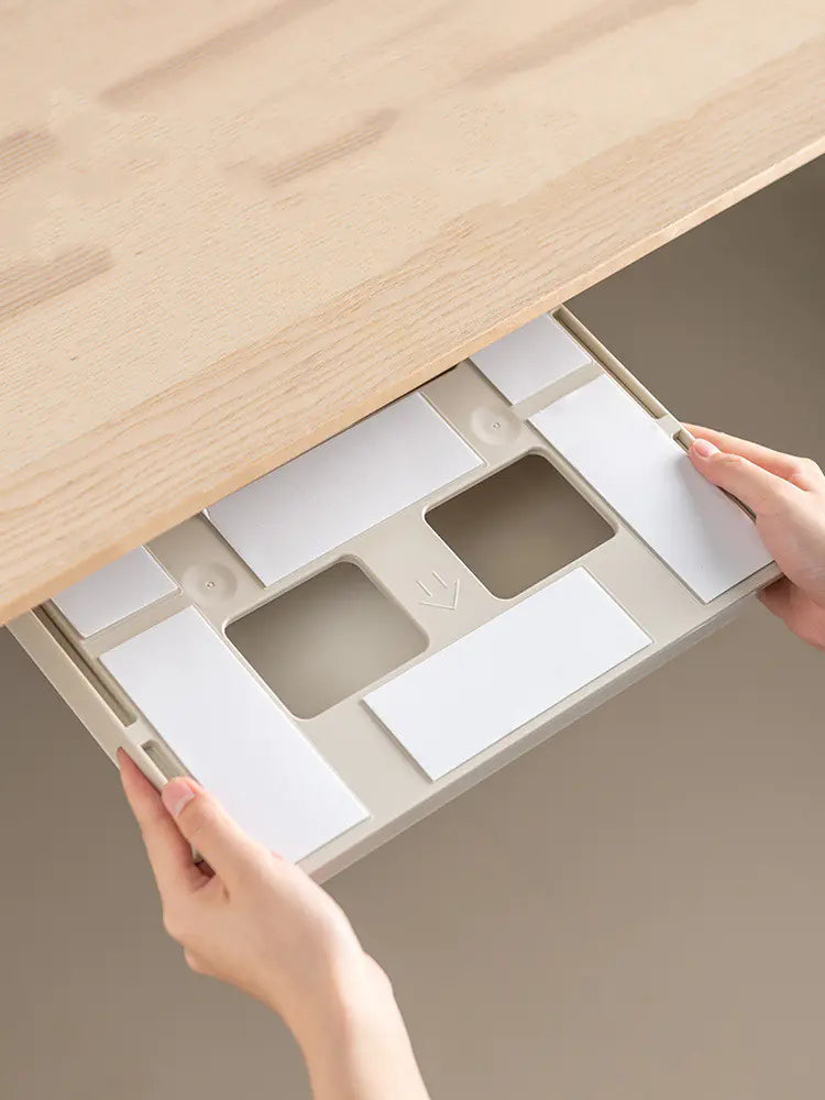Under Desk Adhesive Drawer Storage Organizer Box