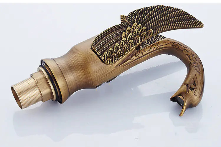 Antique-Style Brass Faucet for European Bathroom Sink