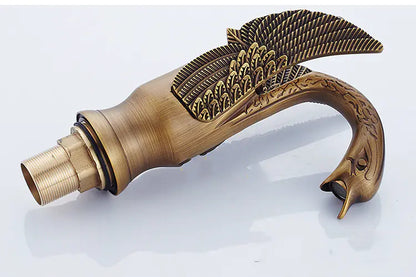 Antique-Style Brass Faucet for European Bathroom Sink