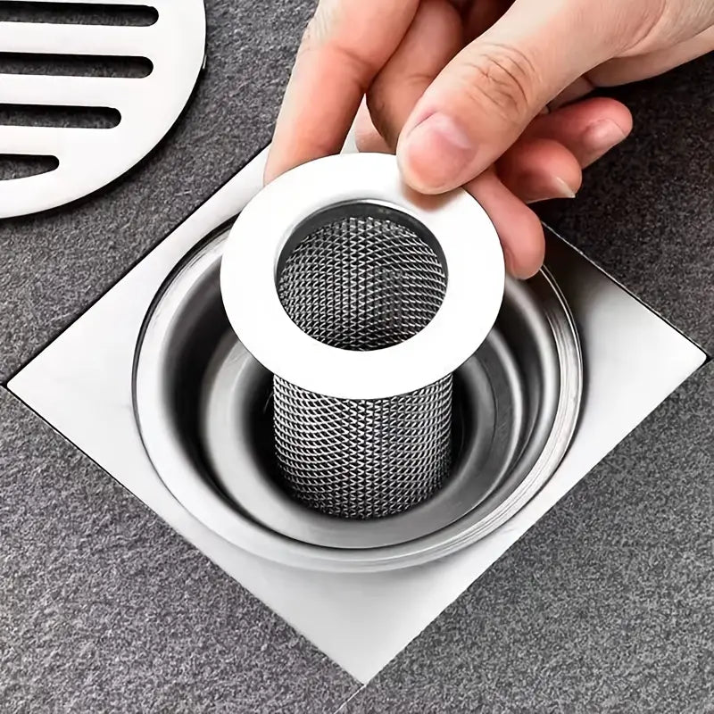 Stainless Steel Sink Drain Strainer Hair Trap Filter