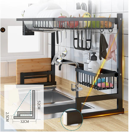 Retractable Storage Rack for Sink Dish Drain