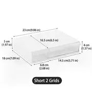 Under Desk Drawer Organizer Box with Multi-grid Storage