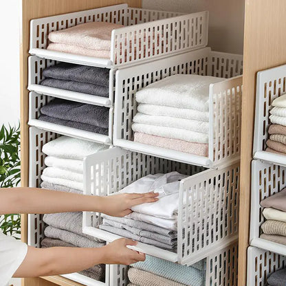 Wardrobe Pull-Out Basket Storage Rack