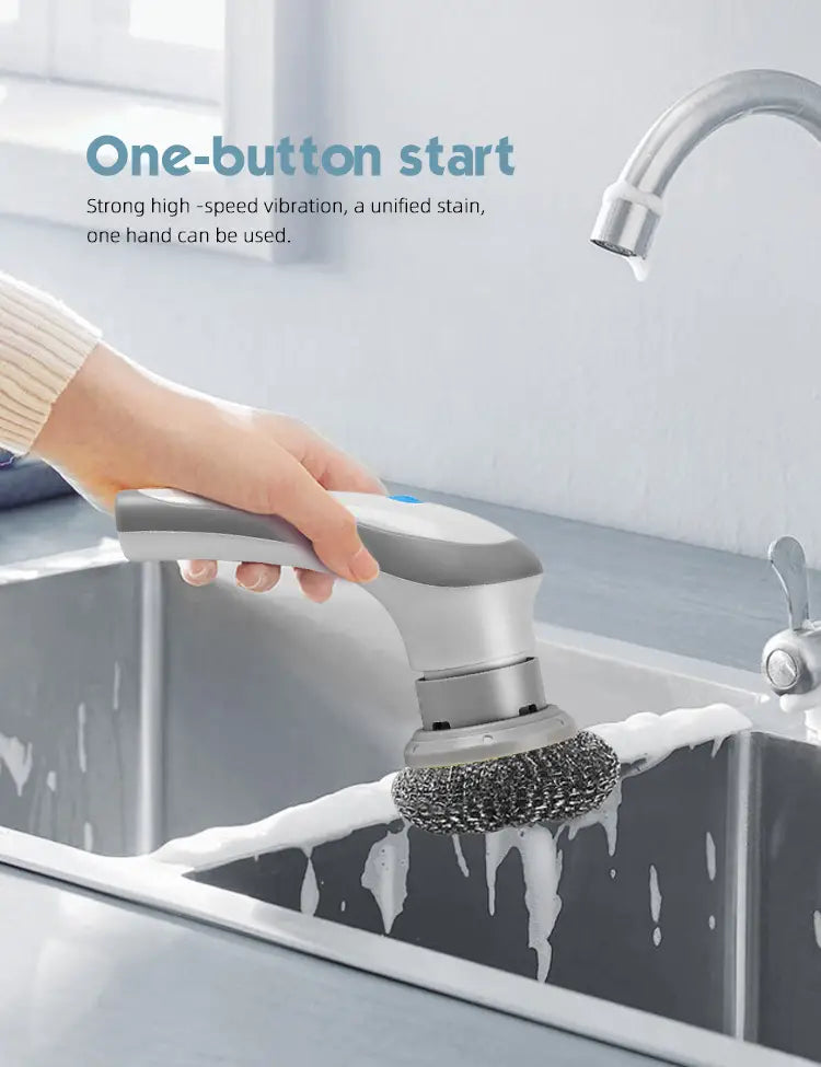 Electric Rotating Cleaning Brush for Sink and Car