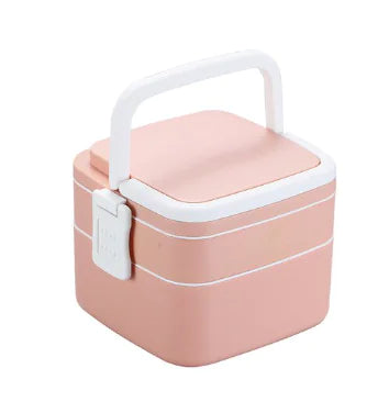 Portable Double-Layer Food Storage Container
