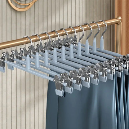10 Pack Retractable Trouser Hanger Clips for Wardrobe