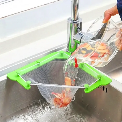 Kitchen Sink Triangle Hanging Net Storage Drain Rack