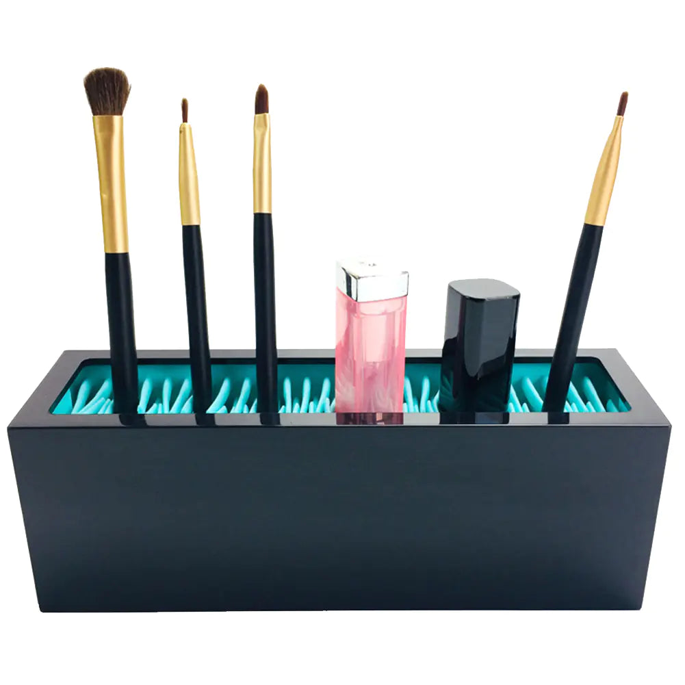 Silicone Makeup Brush Organizer and Desk Storage Box