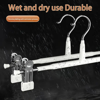 10 Pack Retractable Trouser Hanger Clips for Wardrobe