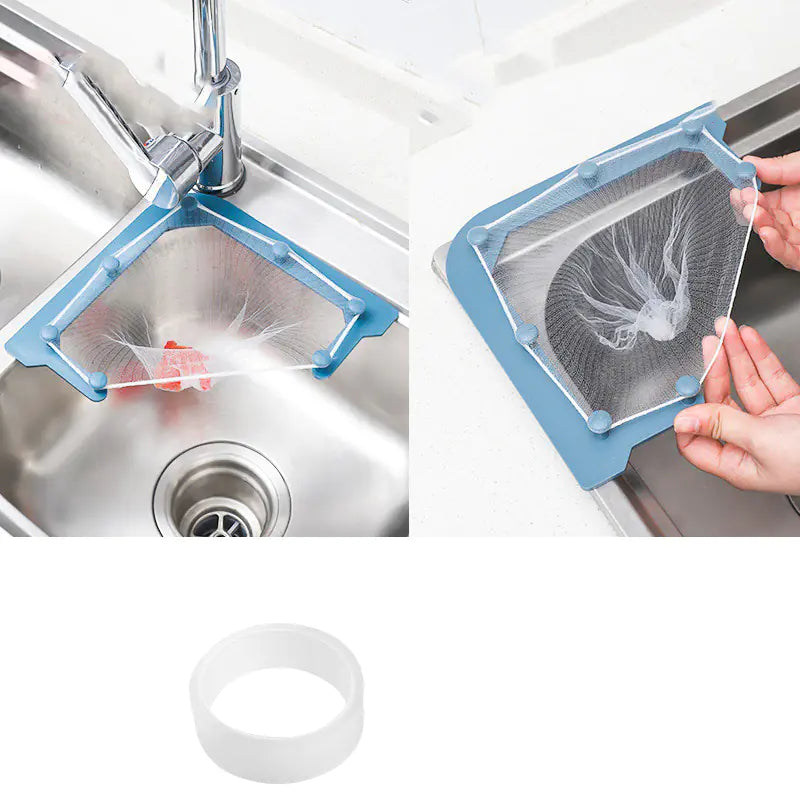 Kitchen Sink Triangle Hanging Net Storage Drain Rack