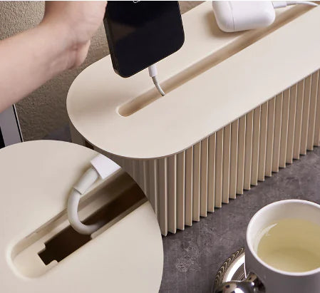 Power Cord Organizer Box for Desk Cable Management