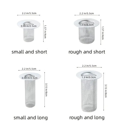 Stainless Steel Sink Drain Strainer Hair Trap Filter