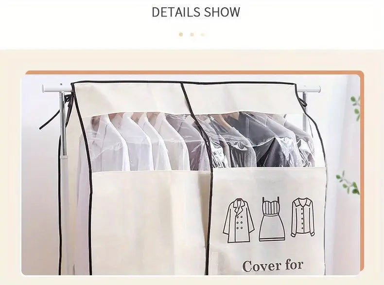 Clothes Dust Bag for Wardrobe and Coat Storage (1pc)