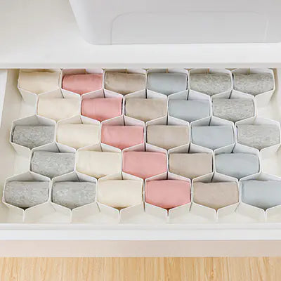Honeycomb Drawer Organizer for Socks and Miscellaneous