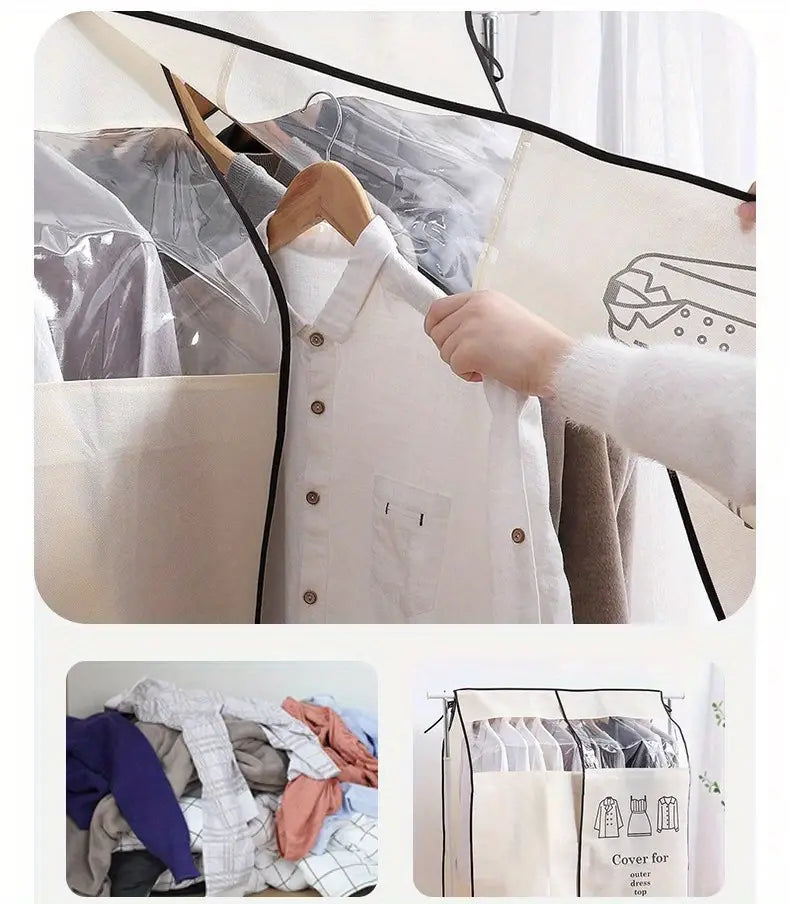 Clothes Dust Bag for Wardrobe and Coat Storage (1pc)