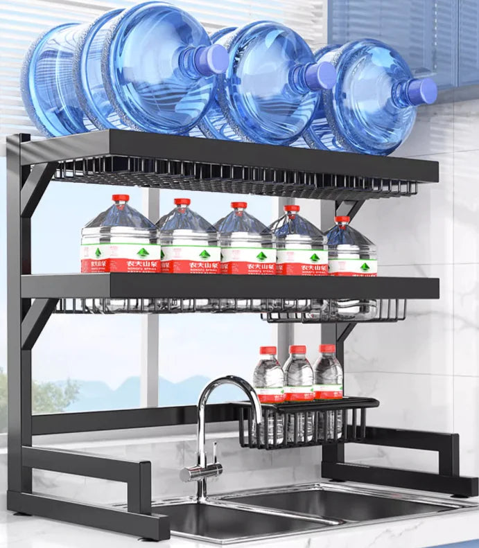Retractable Storage Rack for Sink Dish Drain