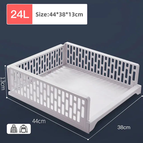 Wardrobe Pull-Out Basket Storage Rack