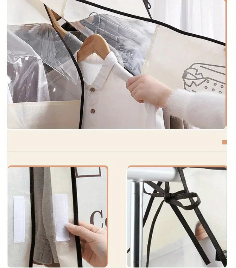 Clothes Dust Bag for Wardrobe and Coat Storage (1pc)
