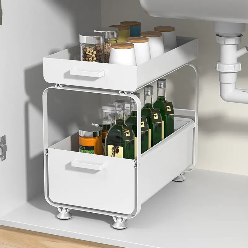 Multifunctional Floor Sink Shelf Organizer