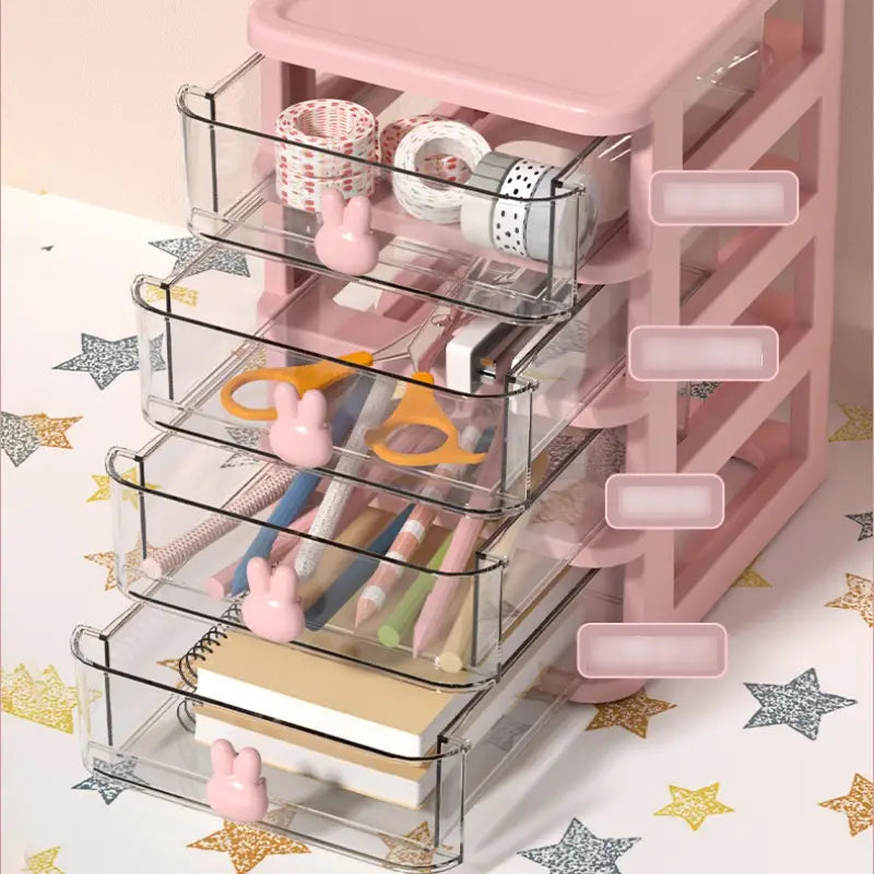 Small Plastic Drawer Organizer for Desk Storage