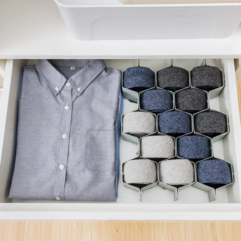 Honeycomb Drawer Organizer for Socks and Miscellaneous