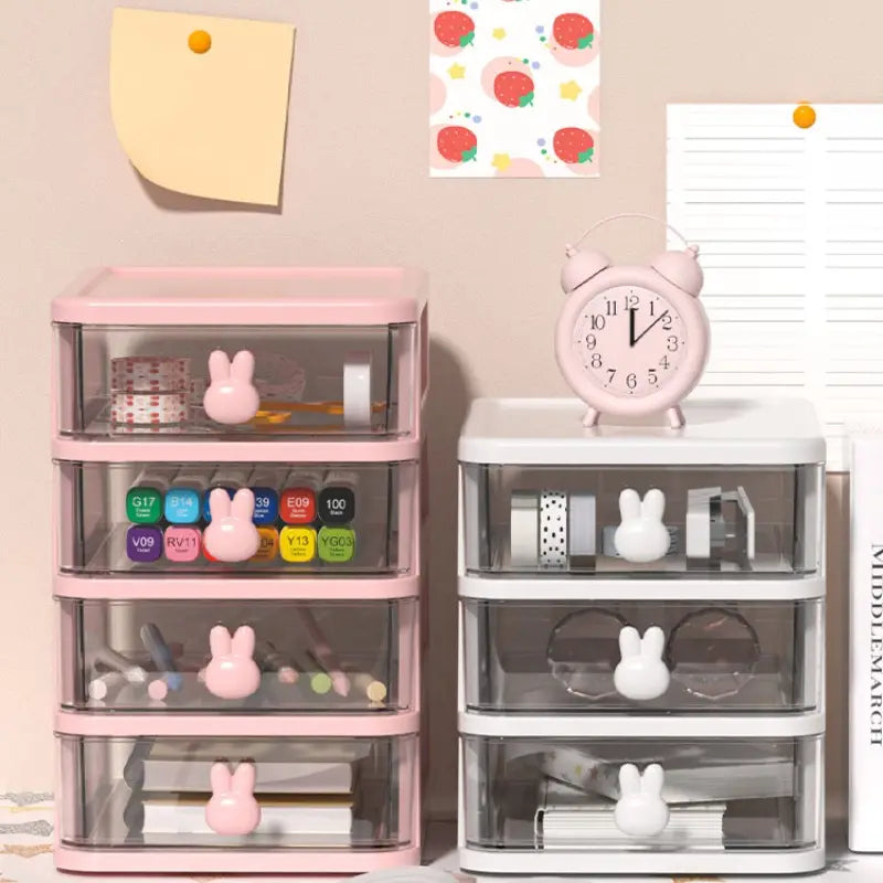 Small Plastic Drawer Organizer for Desk Storage