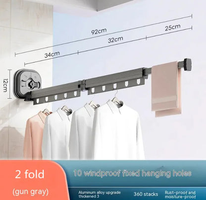 Suction Cup Folding Clothes Hanger