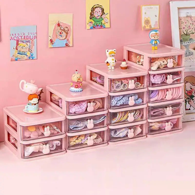 Small Plastic Drawer Organizer for Desk Storage
